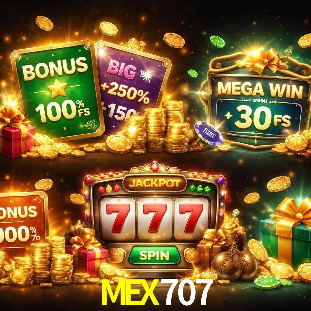 Tipos de bonos MEX707 incluyendo recompensas de bienvenida y promociones continuas